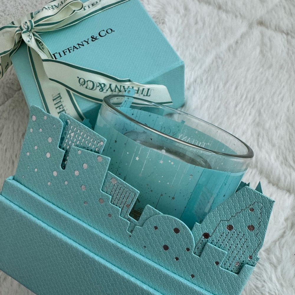 Tiffany & Co. Aqua Candle with Glass Holder - Picture 2 of 5